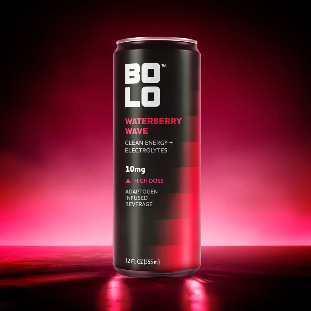BOLO Waterberry Wave 10mg drink front view